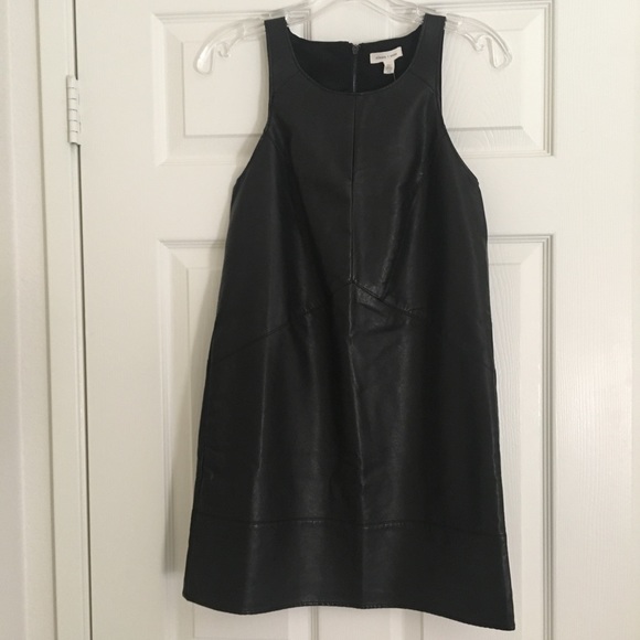 Urban Outfitters Vegan Leather Shift Dress - Black - Picture 3 of 10